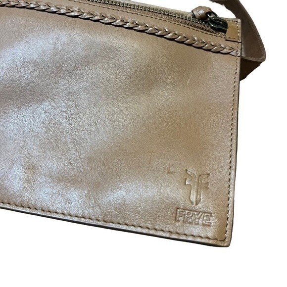 Frye Brown Leather Belt Bag Waist Fanny Pack Size M - Picture 2 of 8